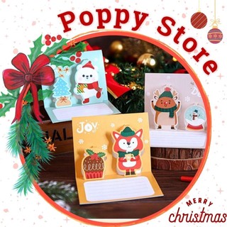 Thiệp giáng sinh, thiệp chúc mừng, thiệp quà tặng, mẫu 3D giáng sinh - POPPY STORE