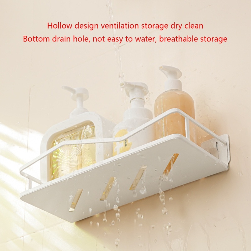 Giá Đỡ Lọ Gia Vị Gắn Tường Không Cần Đục Lỗ Đa Năng Cho Nhà Bếp / Phòng Tắm