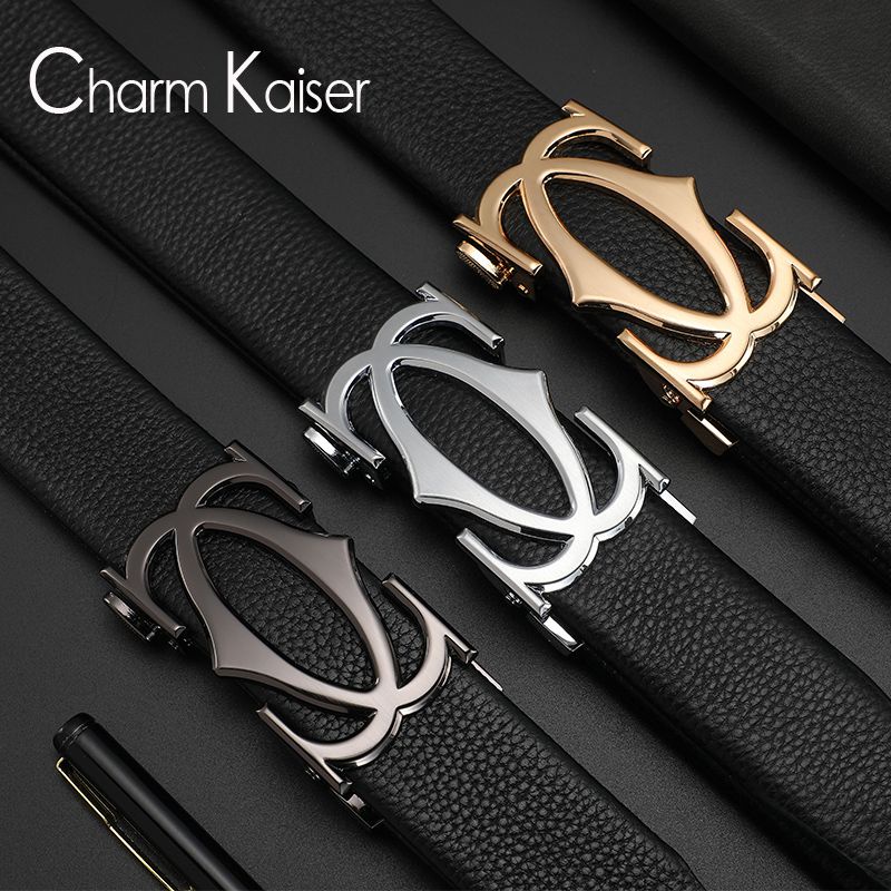 Thắt Lưng Da Thật Có Khóa Tự Động Thời Trang Cho Nam Mã 108