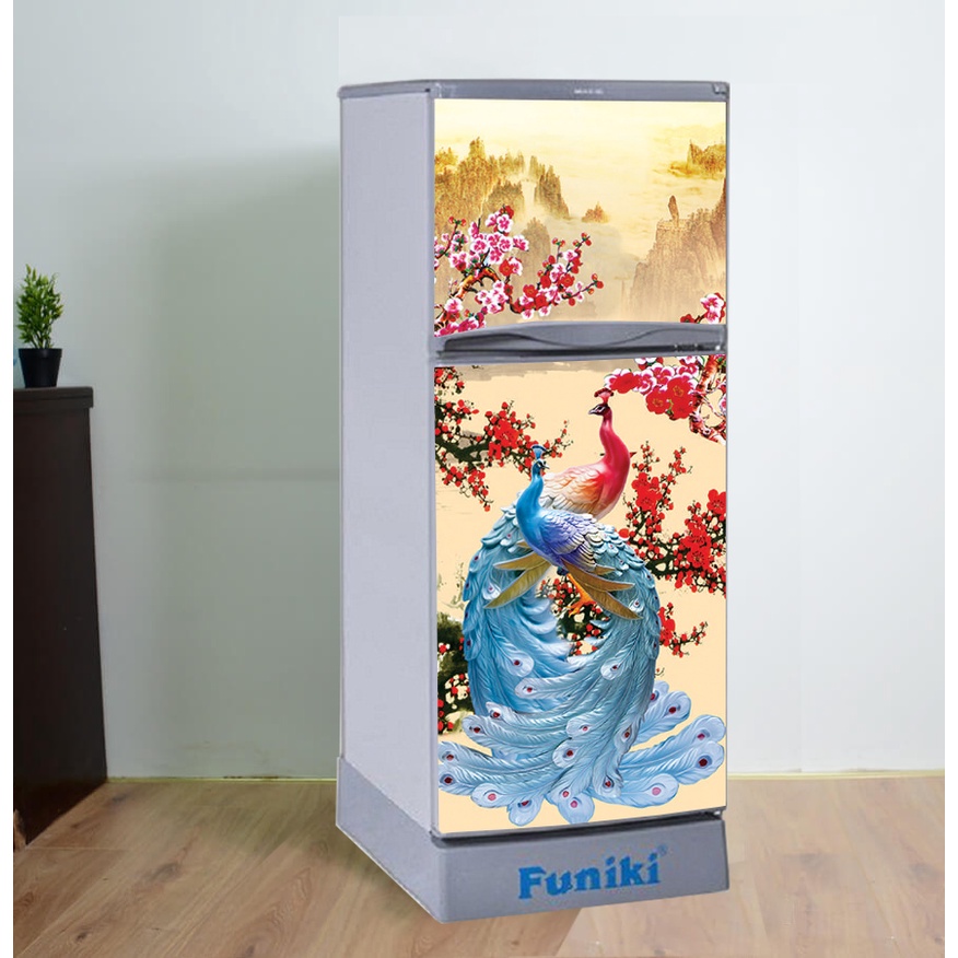 Decal dán trang trí tủ lạnh mẫu Xuân 2023- 07- Chất lượng cao - chống thấm