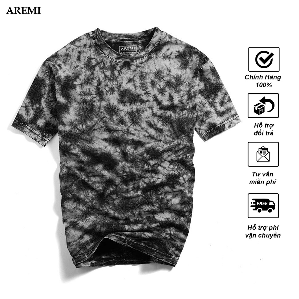 Áo thun nam tay ngắn cổ tròn, Wash TEE chính hãng ÂREMI thiết kế mới lạ chuẩn form ATS0072