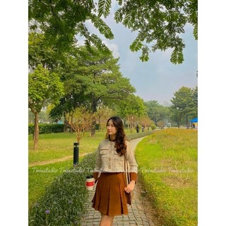 Set dạ tweed mùa đông