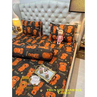 BỘ DRAP THUN SIÊU LẠNH LỤA LATICO THÁI LAN CAO CẤP MỚI (ÔM KHOÁ KÉO)
