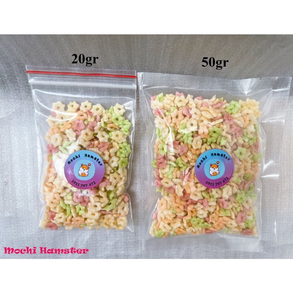 Bánh phồng ngôi sao cho hamster