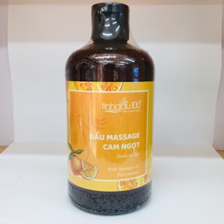 Tinh dầu massage body thư giãn hương cam ngọt Tinh Dầu 100. Dầu mát xa body cam 500ml