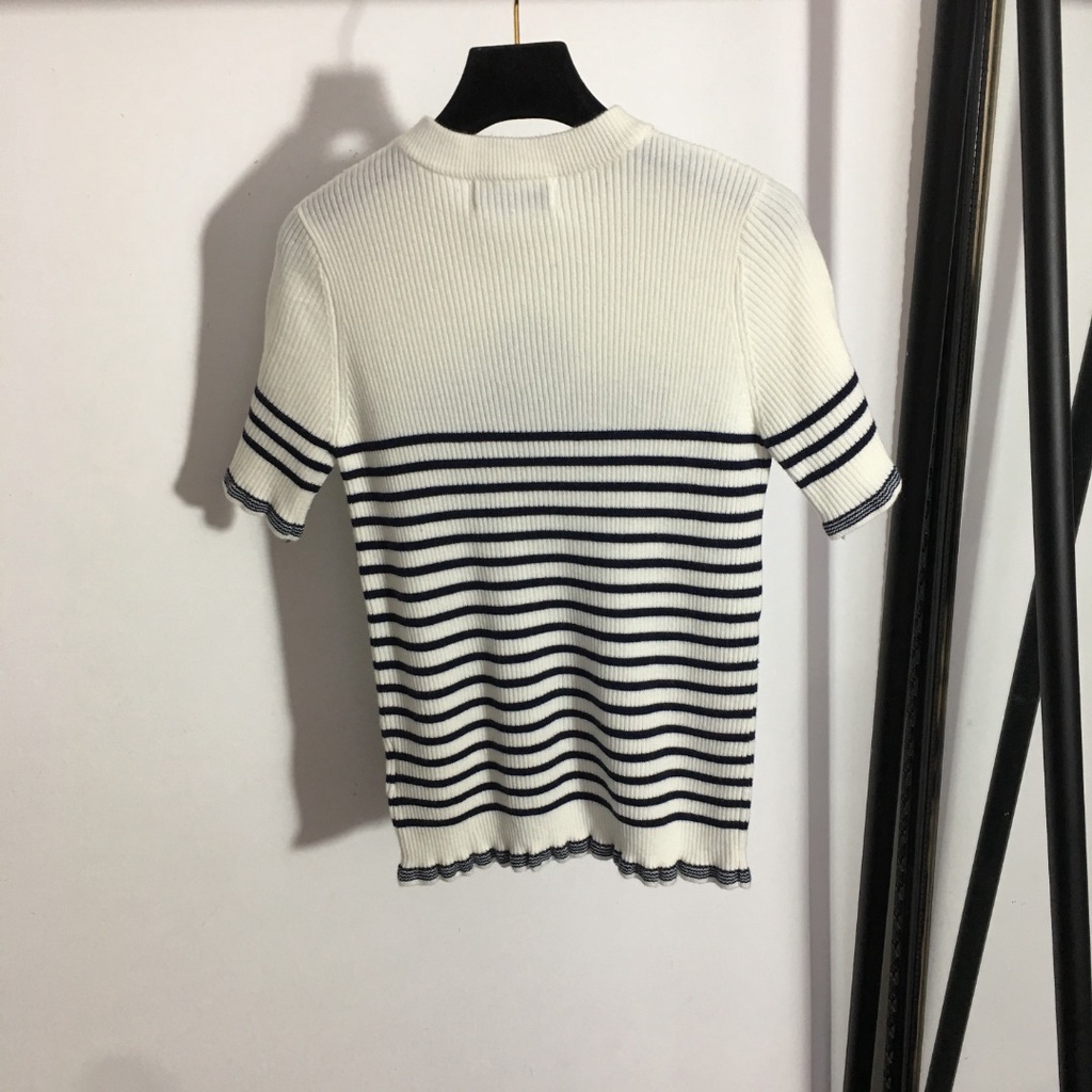 Áo len ngắn tay thời trang nữ cao cấp Dior CD sành điệu, thanh lịch và cá tính