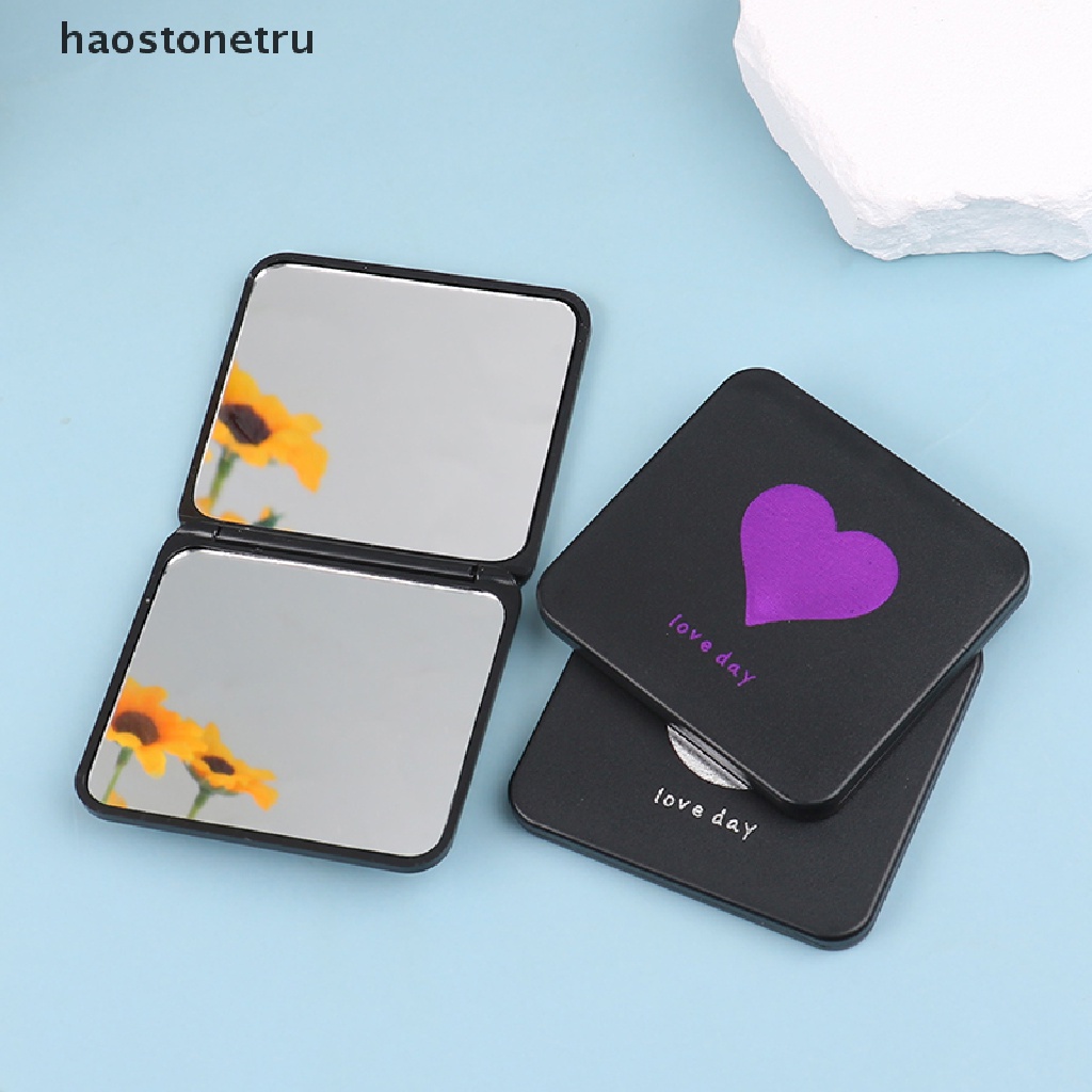 Gương Trang Điểm Cầm Tay Mini Hai Mặt Có Thể Gập Lại 1 Cái