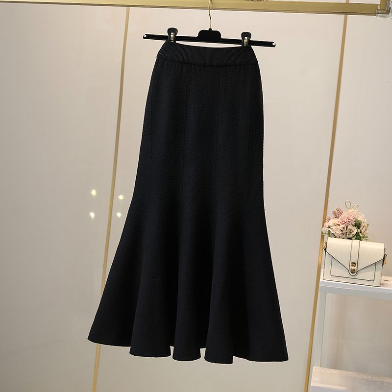 Chân Váy Đuôi Cá Dài Lưng Cao Thời Trang Thu Đông Dành Cho Nữ