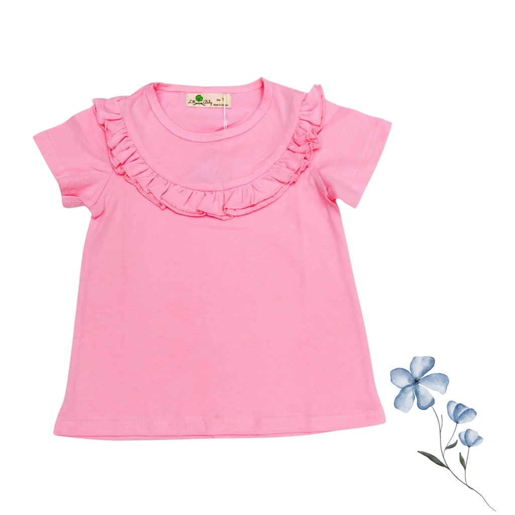 Áo thun cho bé gái, áo phông bé gái chất cotton mềm mát, size 1 - 10 tuổi - SUNKIDS