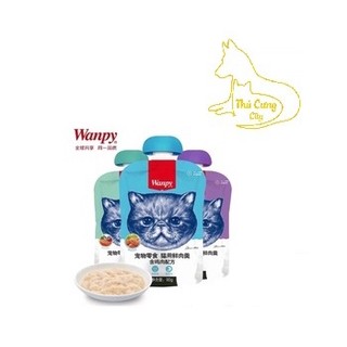 [ pate ] Súp thưởng cho mèo Wanpy 90g nắp vặn tiện lợi