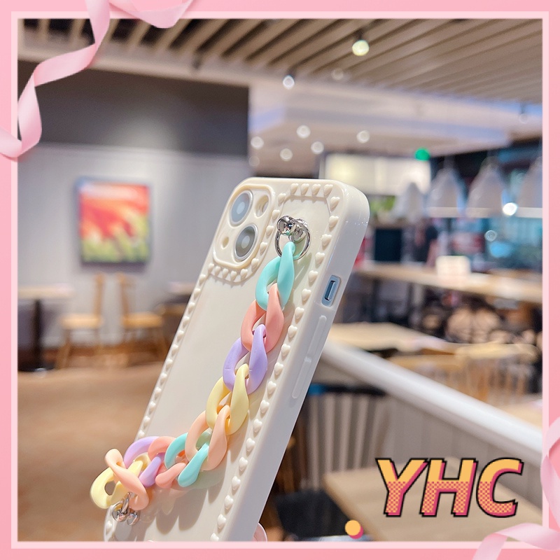 ốp lưng iphone Thoại Màu Kẹo Có Dây Đeo Cho iphone6 6splus 7 7plus 8 8plus XR X XS 11 12 Pro max Plus max-020