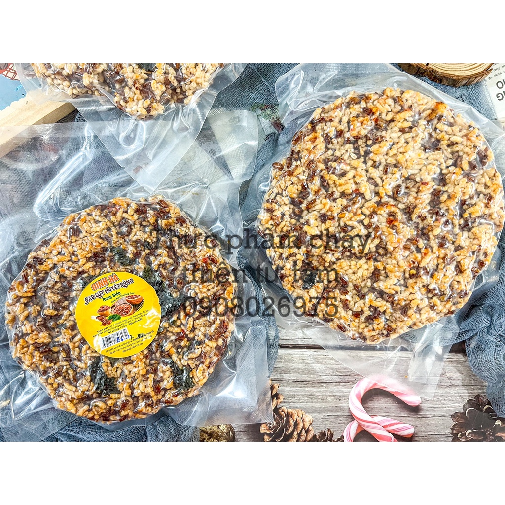 Cơm Cháy Gạo Lứt Huyết Rồng Rong Biển THIỆN TỪ TÂM Giòn Rụm Càng Ăn Càng Mê