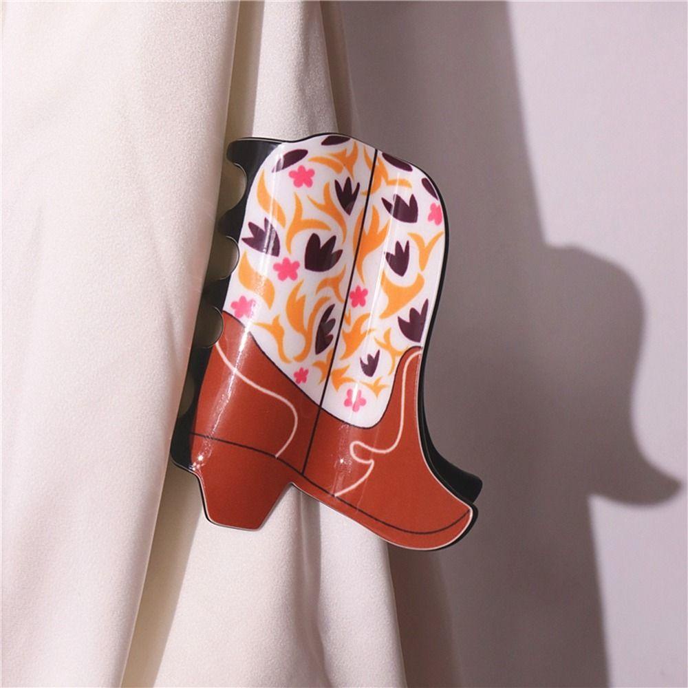 Kẹp Tóc Hình Nón Cao Bồi / Hoa / Da Báo Kiểu Pháp Dễ Thương Sáng Tạo Cho Nữ