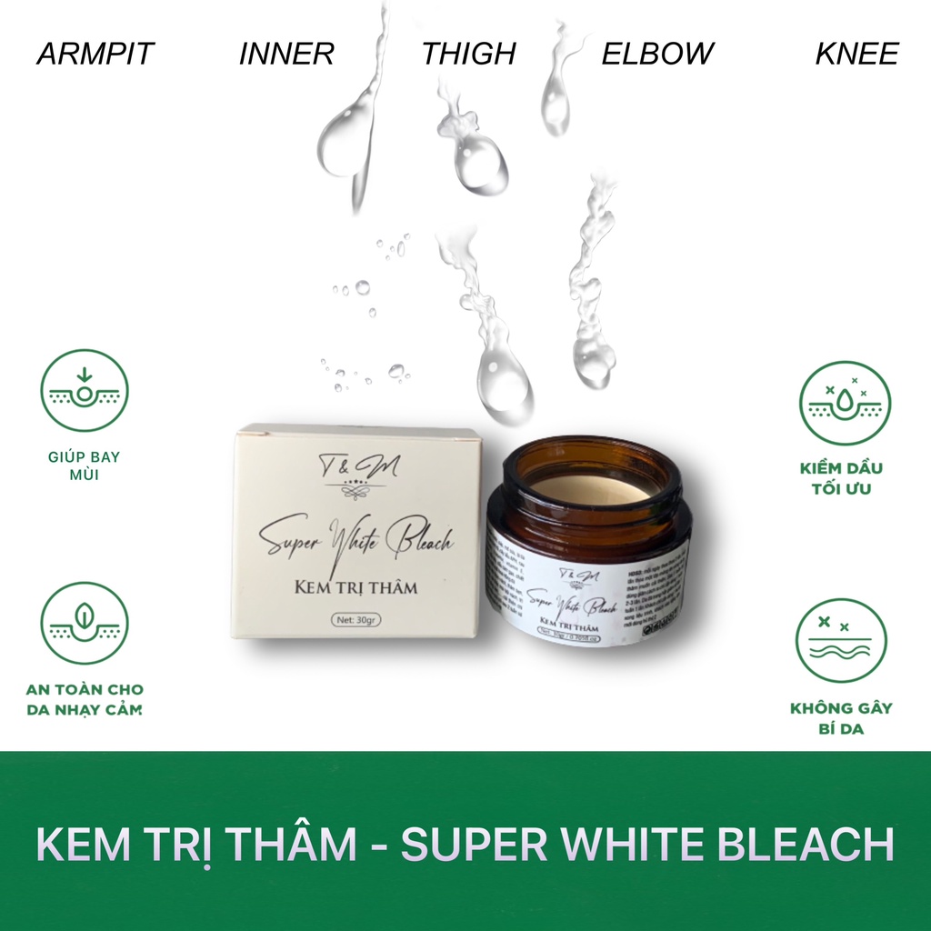 Kem Khử Thâm Khử Hôi Super White Bleach