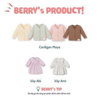 Áo khoác cho bé berry cardigan cho bé trai bé gái nhiều màu áo khoác mỏng - ảnh sản phẩm 6