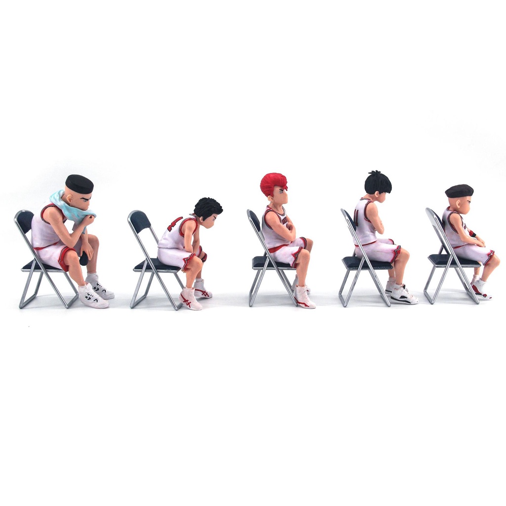Mô hình Slam Dunk - Hanamichi Sakuragi & Rukawa Kaede - Set 5 mô hình nhân vật hoạt hình Slam Dunk kiểu ngồi ghế độc đáo