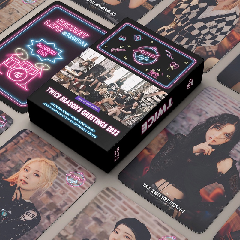TWICE 2023 Hộp 55 Ảnh LOMO Card Nhóm Nhạc