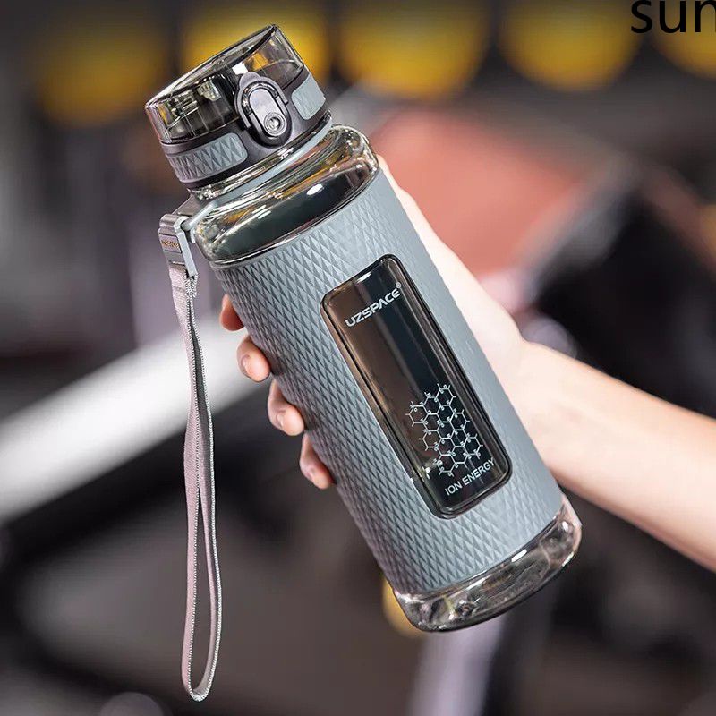 Uzspace Bình Nước Thể Thao Tập Gym Chống Rò Rỉ Giọt Chống Di Động Bình Lắc Du Lịch Ngoài Trời Ấm Siêu Tốc Nhựa Uống Nước không Chứa Bpa-Mặt Trời. Vn