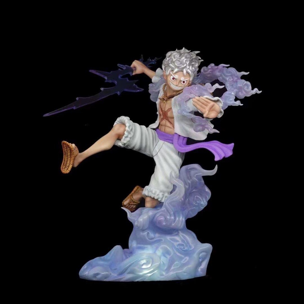 Mô Hình One Piece GK Fighting Five Gears Nika Luffy Red Eye Base có thể phát sáng