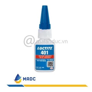 Keo dán đa năng siêu dính nhựa, cao su và các loại gỗ, gốm sứ Loctite 401 20G/Tuýp - Chính hãng Henkel loctite