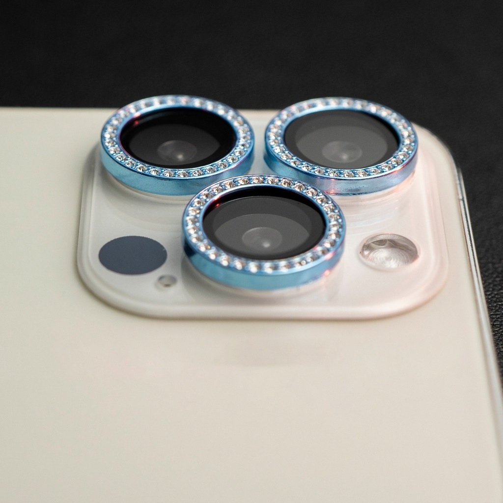 Bộ dán bảo vệ từng mắt Camera Đính Đá cho iPhone 15 Pro Max 15 Pro 14 Pro Max 13promax 13pro 13...12 12promax 11 Pro Max