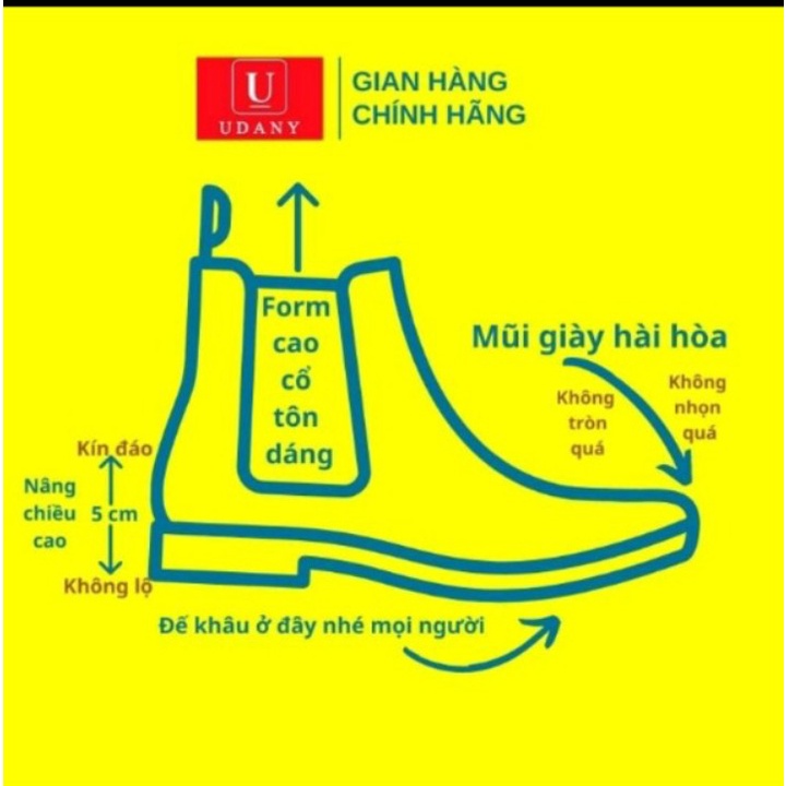 Giày chelsea boot nam,da nâu trơn,tôn dáng ôm chân,size dễ chọn,khâu đế