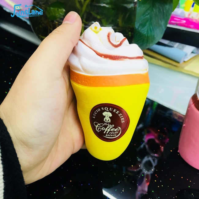 Đồ chơi squishy Giảm Stress Hình Tách Cà Phê Và Kem Dễ Thương Cho Bé