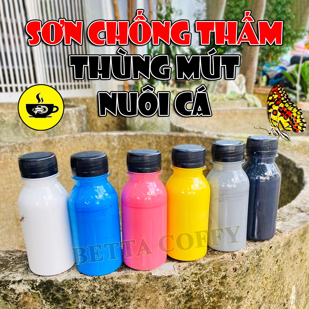 Sơn chống thấm thùng xốp hồ cá bể nuôi cá