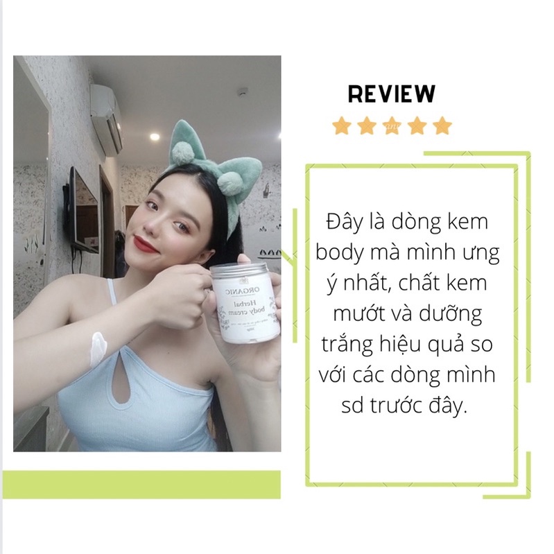 Kem dưỡng trắng da kem body Herbal Natural 300gr [ Trắng bật tone sau 7 ngày ]