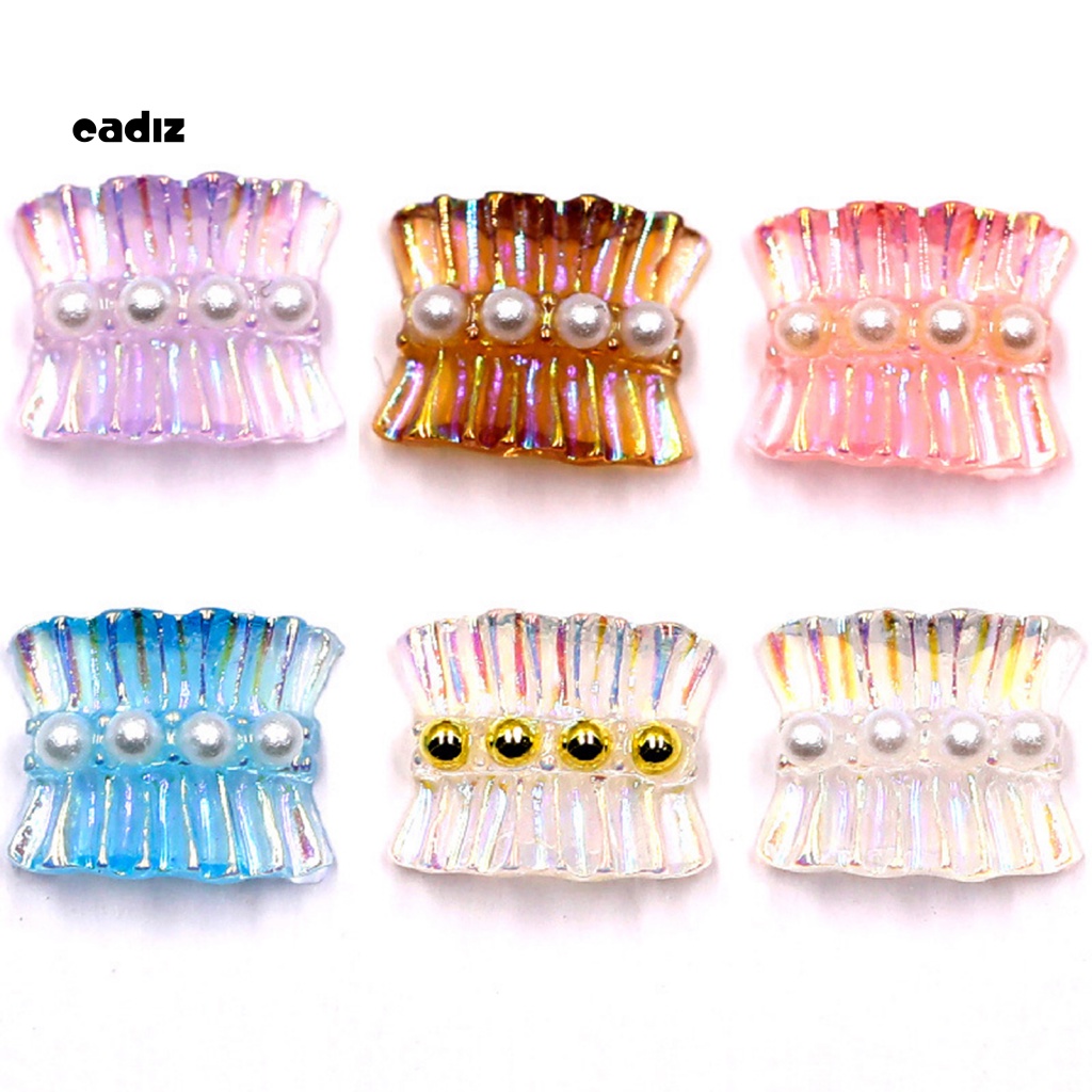 Bộ 3 Miếng Dán Trang Trí Móng Tay Hình Ngọc Trai DIY