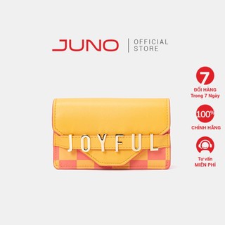 Ví Mini Thời Trang JUNO Joyful In Họa Tiết Checkerboard VI185