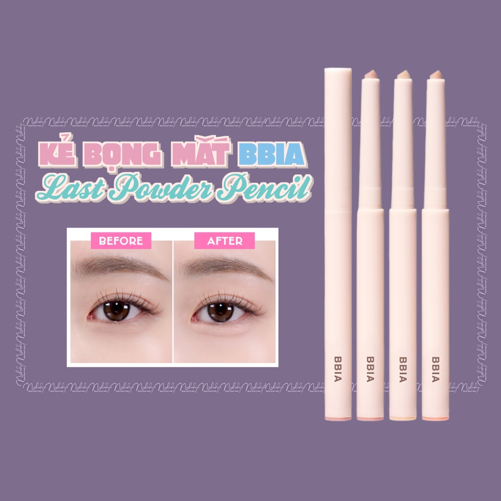 (HSD 3/2026) Kẻ bọng mắt Bbia Last Powder Pencil