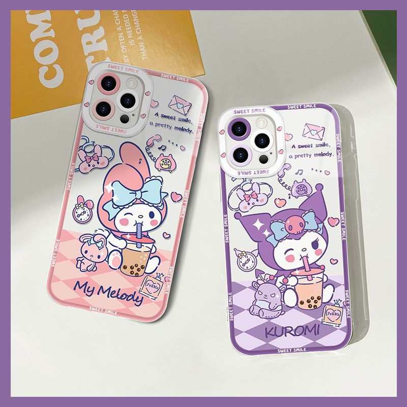 Ốp Điện Thoại TPU Mềm Chống Sốc Hình Sanrio kuromi Melody Cho IPhone 14 12 PRO mini 11 PRO Max 13 PROMAX Xs Max XR 7 8 Plus