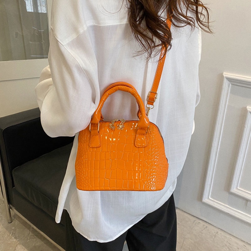 Mischa Túi Xách Da PU Màu Trơn Phong Cách Phương Tây Thời Trang Thu Đông