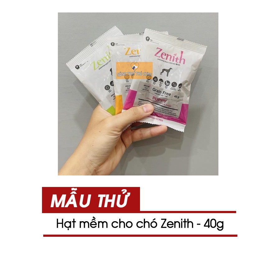 [Combo 5 gói] Mẫu Thử Hạt Mềm Zenith Cho Chó 40g