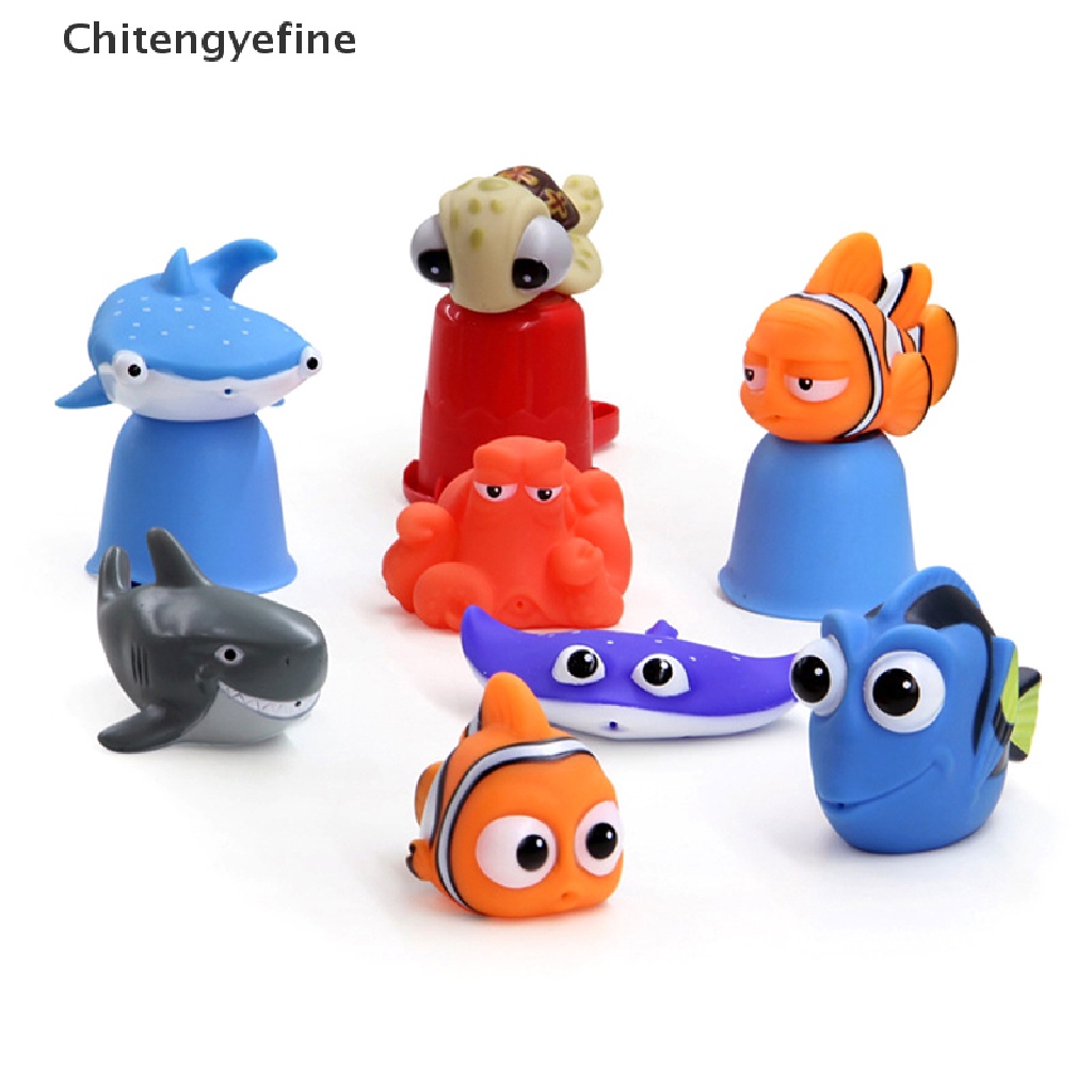 Đồ Chơi Bồn Tắm Bóp Nén Tạo Hình Nemo Dory Dễ Thương Cho Bé
