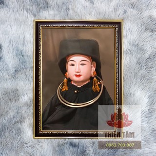 Tranh Chúa Then kích thước khung 36x48cm chất liệu vải phủ bóng + khung composite