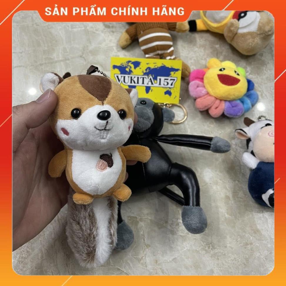 Gấu bông thú bông dành cho để và treo balo Colkids banawa tibi clownz degrey 5theway bama regods (Gấu Sóc Nâu)