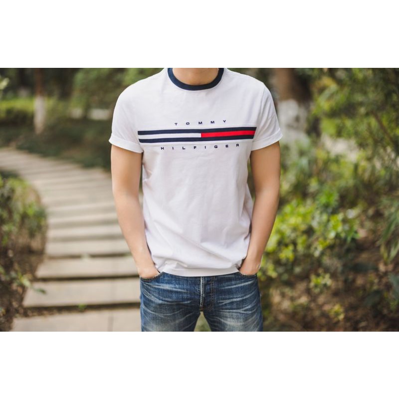 Áo thun cổ tròn Chính Hãng Tommy essential tShirt