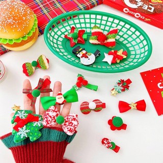 Kẹp tóc Noel, Set 5 kẹp tóc Giáng sinh NOEL