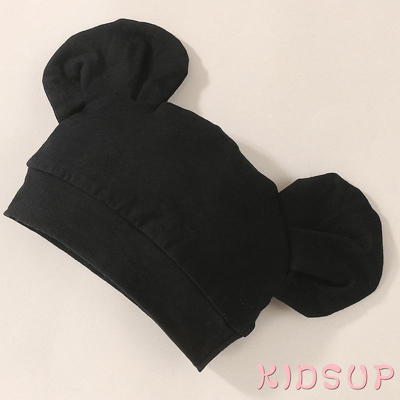 Set Đồ 2 Món Gồm Áo Liền Quần Tay Dài In Hình Voi + Mũ Beanie Cho Bé Sơ Sinh