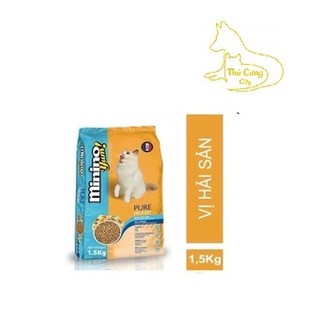 [ hạt ] Thức Ăn Hạt Cho Mèo Minino Yum 1.5kg Vị Hải Sản