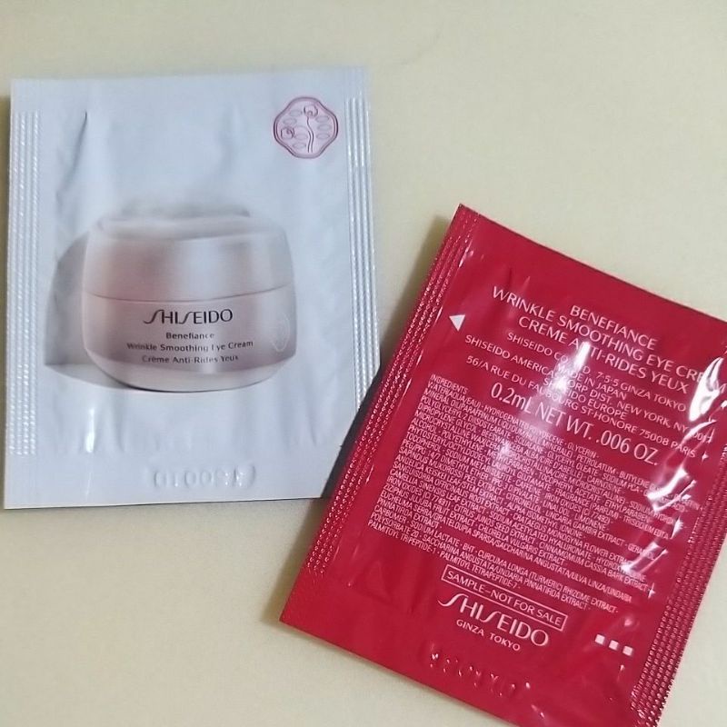 Sample mẫu thử Kem dưỡng mắt Shiseido Benefiance Wrinkle Smoothing Eye Cream 0.2ml