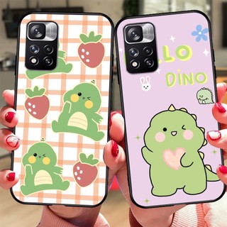 Ốp lưng Xiaomi redmi note 11 pro china / note 11 pro plus khủng long xanh hồng cute