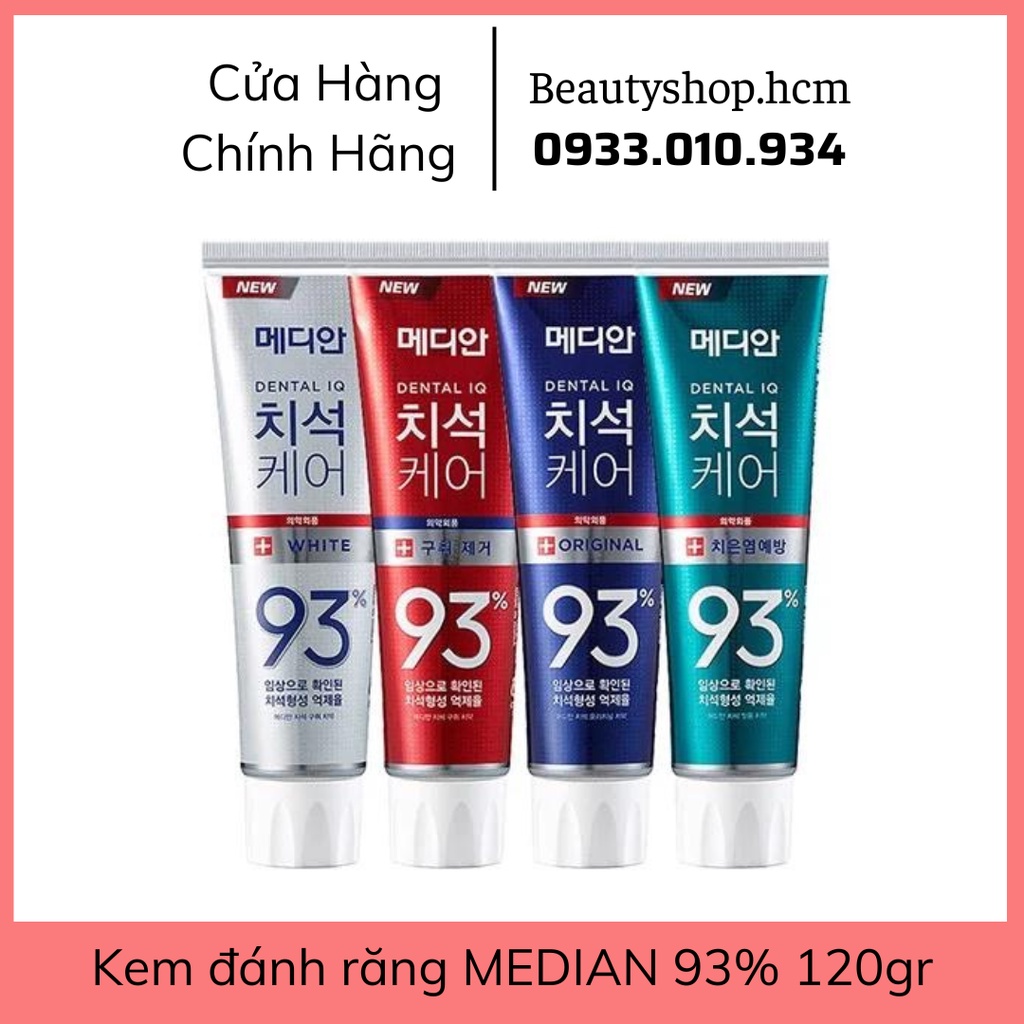 Kem đánh răng MEDIAN Dental IQ Toothpaste 93% Hàn Quốc- 120gr