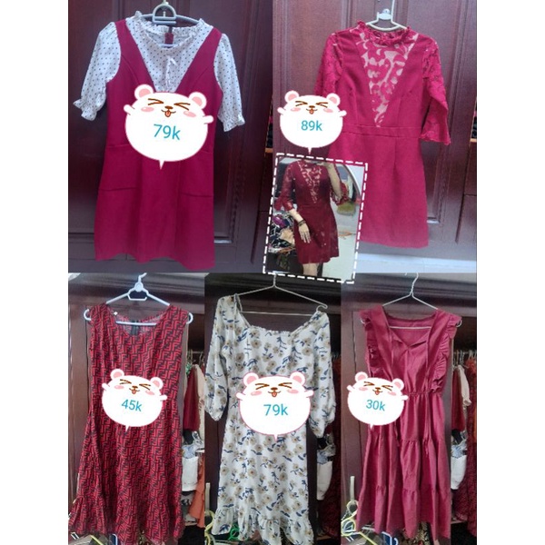 29K Đầm Váy Secondhand - 2Hand - Đầm Thanh Lý giá 29k. Size S, M từ 52kg đổ xuống