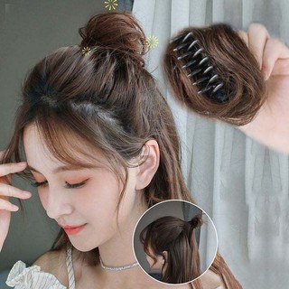 Búi tóc giả tự nhiên dạng đầu tròn dành cho nữ
