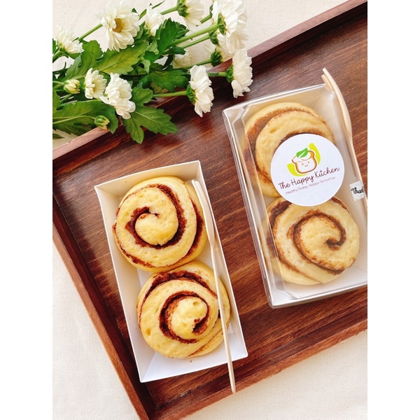 Bánh cuộn quế kem phô mai The Happy Kitchen ăn kiêng eat clean