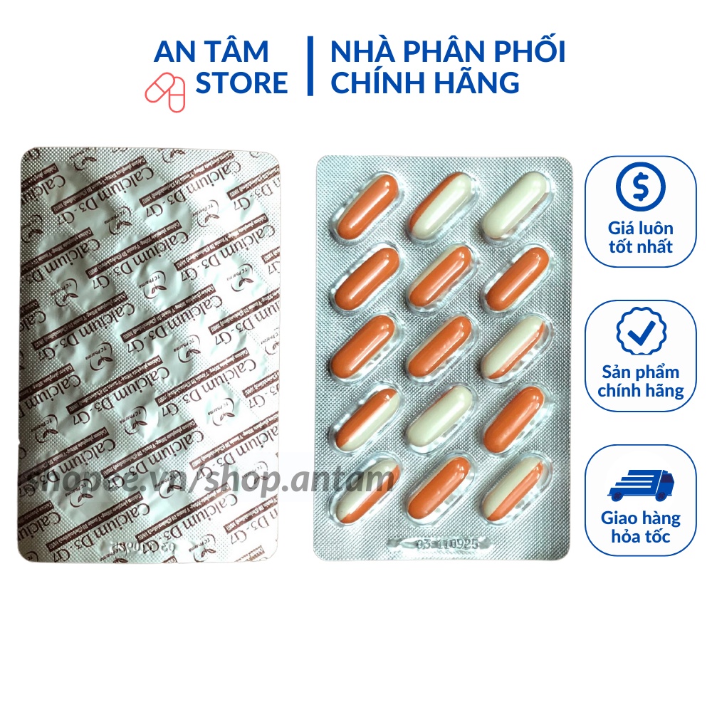 Viên uống Calcium D3 G7 bổ sung canxi, sắt, kẽm, magie cho mẹ bầu, cung cấp vitamin cho cơ thể