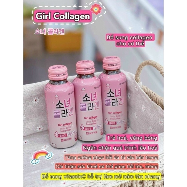 NƯỚC UỐNG GIRL COLLAGEN HÀN QUỐC - Hộp 10 chai